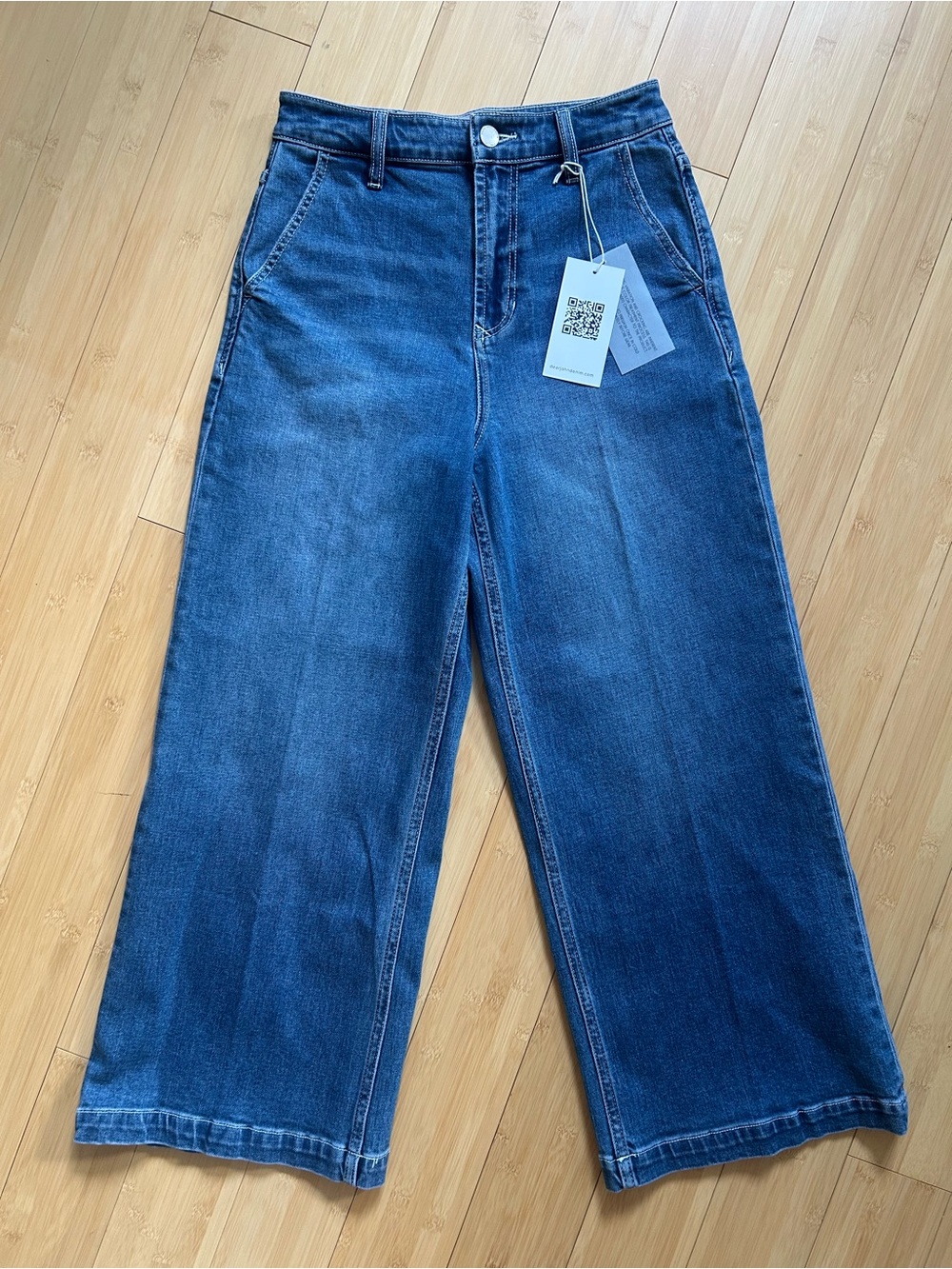 Dear John Audrey Wide Leg Blue Denim Jeans